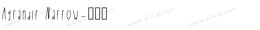Agrandir Narrow字体转换